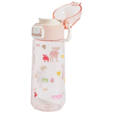 MOZ 스웨덴 원터치 트라이탄 키즈 보틀 물병, 1개, 620ml, 헤이즐핑크