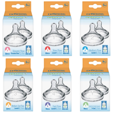 닥터브라운 와이드넥 옵션스플러스 젖꼭지(2P), 2단계, 1개