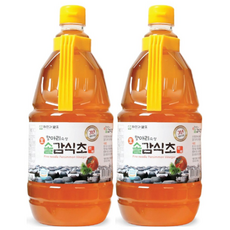 자연과발효 3년숙성 자연발효 솔잎감식초 1.8리터 항아리숙성, 1.8L, 2개