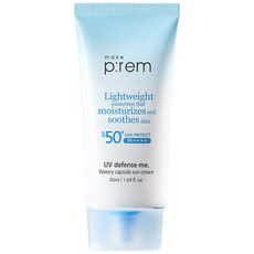 메이크프렘 유브이 디펜스 미 워터리 캡슐 선크림 SPF50+ PA++++, 50ml, 1개