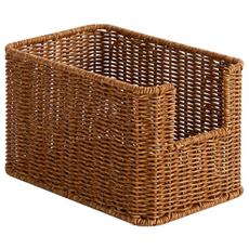 House Recipe PP 藤製餐具籃 M, 棕色(17 x 26 x 16 cm), 1個