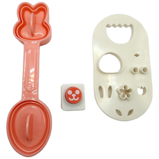 이홈베이킹 토끼 병아리 미니주먹밥틀펀치, 단일, 1세트