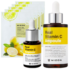 미즈온 순수 리얼 비타민C 19% 앰플 30ml + 15ml + 조이풀 마스크팩 5매 증정, 1개