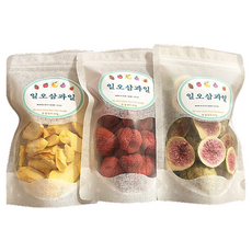 동결건조 딸기칩 무화과칩 복숭아칩 3펙 180g, 1개