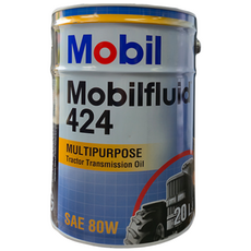 MOBIL 모빌 fluid 플루이드 424 20L 트랙터오일 미션오일 유압겸용, 상세페이지 참조, 1개, 20W50