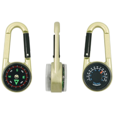 웨어하이 등산 캠핑 아웃도어 나침반 온도계키링, 1개, 샴페인