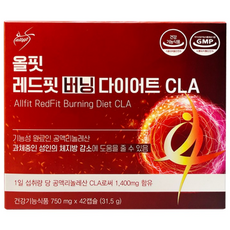 올핏 레드핏 버닝 다이어트 CLA 체지방감소 다이어트 팻버닝, 42정, 1개