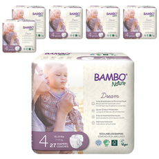 Bambo Nature 伴寶樂 Dream黏貼型尿布, 4階段, 162張