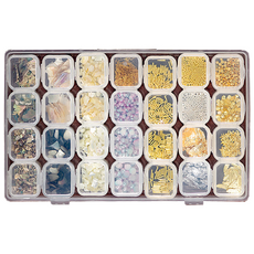 daily friends 美甲鑽飾28款套組, 混合, 1個