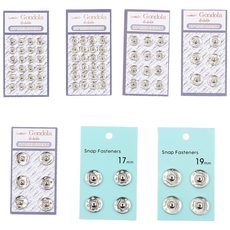 똑딱이단추 똑딱단추 스냅단추 똑단추, 스냅단추7mm니켈(24개), 1개