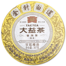 Taetea 茶有大益 金針白蓮普洱熟茶餅 301批次, 357g, 1片, 1片
