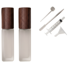 데이더봄 휴대용 유리 향수병 향수공병, 2개, 월넛 10ml