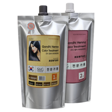 SnG 간디헤나 트리트먼트칼라 손상이적은 셀프염색 500g, 자연갈색(03), 1개