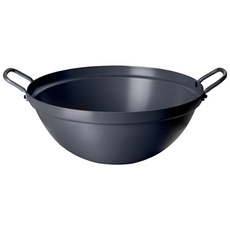 경질 튀김솥 업소용 닭튀김 튀김냄비 중형 대형 분식 튀김 업소 식당 구내식당 분식 조리 용품, 블랙, 1개, 튀김솥 35호, 36.5cm