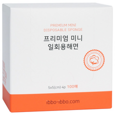 이뽀이뽀 프리미엄 일회용해면 S 100매 1개 클렌징 세안 스킨케어 관리실 닦토 토너팩 피부미용 일회용수건