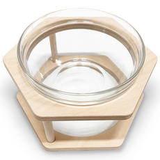 HEALING TIME BTOB 原木寵物餐桌 中型單口 NH-3150, 1套, 單一顏色