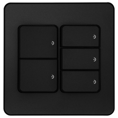 CHEIL ELECTRIC 工業 The Art Plus 金屬黑開關 1路5開 雙聯盒用, 1個