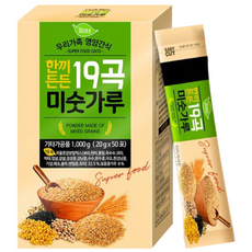 19種穀物韓式麵茶沖泡粉 隨身包, 1kg, 1盒