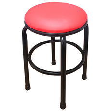 인홈즈 원형보조 간이의자 식당의자, 원형보조의자(소)(레드), 1개