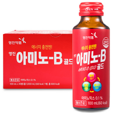 영진약품 아미노-B 에너지 음료 아미노산 활력 충전 데일리 케어, 100ml, 30개