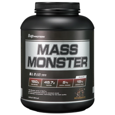 BUP 매스몬스터 크런치 리치초콜릿맛 2kg 헬스보충제 단백질보충제 체중증가 게이너, 1개