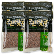 [이잡곡이다] 렌틸콩 600g x 4봉, 4개