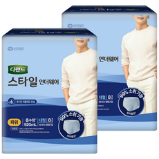 Defend 男式內衣強力成人紙尿褲超大號, L, 8件, 2盒