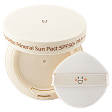 오가베베 무기자차 유아 선팩트 SPF50 PA++++ 에어리스 키즈 어린이 아기 선쿠션, 1개, 13ml