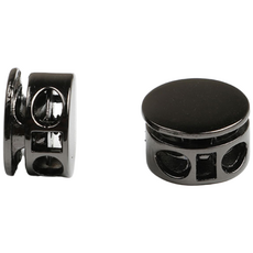 일상채움 메탈 코드락 끈 조리개 10p, 1세트, 블랙 실버