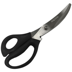 벅칼 바나나 가위 곡선 주방 업소용 삼겹살 고기 식당 고깃집, 1개, 빨강