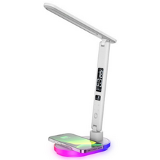 골드앤우드 LED 스탠드 시력보호 독서등 책상 조명, 화이트, 1개