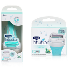 쉬크 인튜이션 제모기(내추럴) + 날(내추럴) 리필 3입, 1개