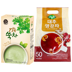 송원 17곡 쑥차 50T *희창 대추생강차 50T, 1세트