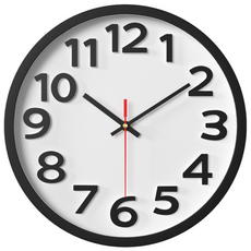 3S리빙 퀴에트 엣지30 무소음 벽시계, 퀴에트 엣지30 레드포인트, 혼합