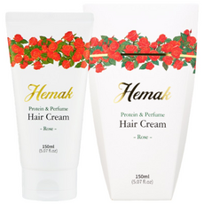 헤막 단백질 앤 퍼퓸 헤어크림 로즈 / 손상모발용 노워시 트리트먼트 헤어에센스, 1개, 150ml