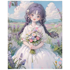 코지하루 DIY 명화그리기 유화 그림 그리기 아크릴화, 소녀A 30x40 (B104), 1개