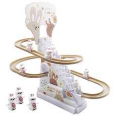 키즈브릭스 움직이는 토끼 계단 오르기 미끄럼틀, 브라운, 1개