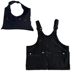 BASSKING 다용도 조끼 가방 낚시 조끼 심비오즈 남성용 아웃도어 망사 등산 작업 야상 슬림 촬영 나시 여름 캐주얼 멀티 포켓