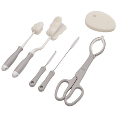 아모애 회전형 젖병솔 1P 80PPI 수입산 스펀지 유아 위생용품, 라일락 그레이, 1개