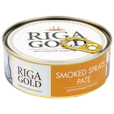 리가골드 청어 페이트 통조림 RIGA GOLD Smoked Sprats Paste 240g., 1개, 240g