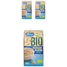 멜빗 폴란드 고식이섬유 유기농 롤드 오트밀, 3개, 500g