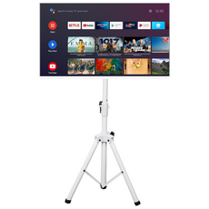 엔산 32인치 FS-100 가방세트 스마트모니터 구글TV 캠핑용 휴대용 접이식 스탠드, 고객직접설치, 이동형 스탠드, GTWV320FHDQ11, 81cm(32인치) 화이트 + 가방