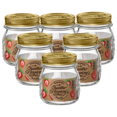 보르미올리 콰트로 밀폐유리병 250ml 6개