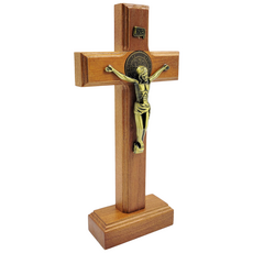월넛 원목 황동 천주교 예수님 십자가