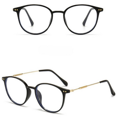 초경량 고화질 블루라이트차단 뿔테 패션 안경, 1개, 8531-Black