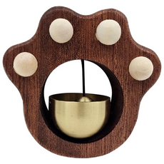 필다잇 도어벨 고양이 문종 현관 종소리 자석 집들이 우드, 곰발바닥 문종