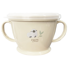 tgm 矽膠零食杯 附蓋子, 象牙白, 1個