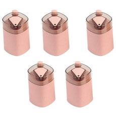 Living Now一觸式牙籤盒, 粉色的, 5個