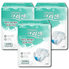 크리센 성인용 기저귀 와이드 매직벨트 대형, 10개입, 3개