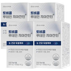 안국약품 토비콤 루테인 지아잔틴+ 눈 노화 건조 케어, 4개, 30정